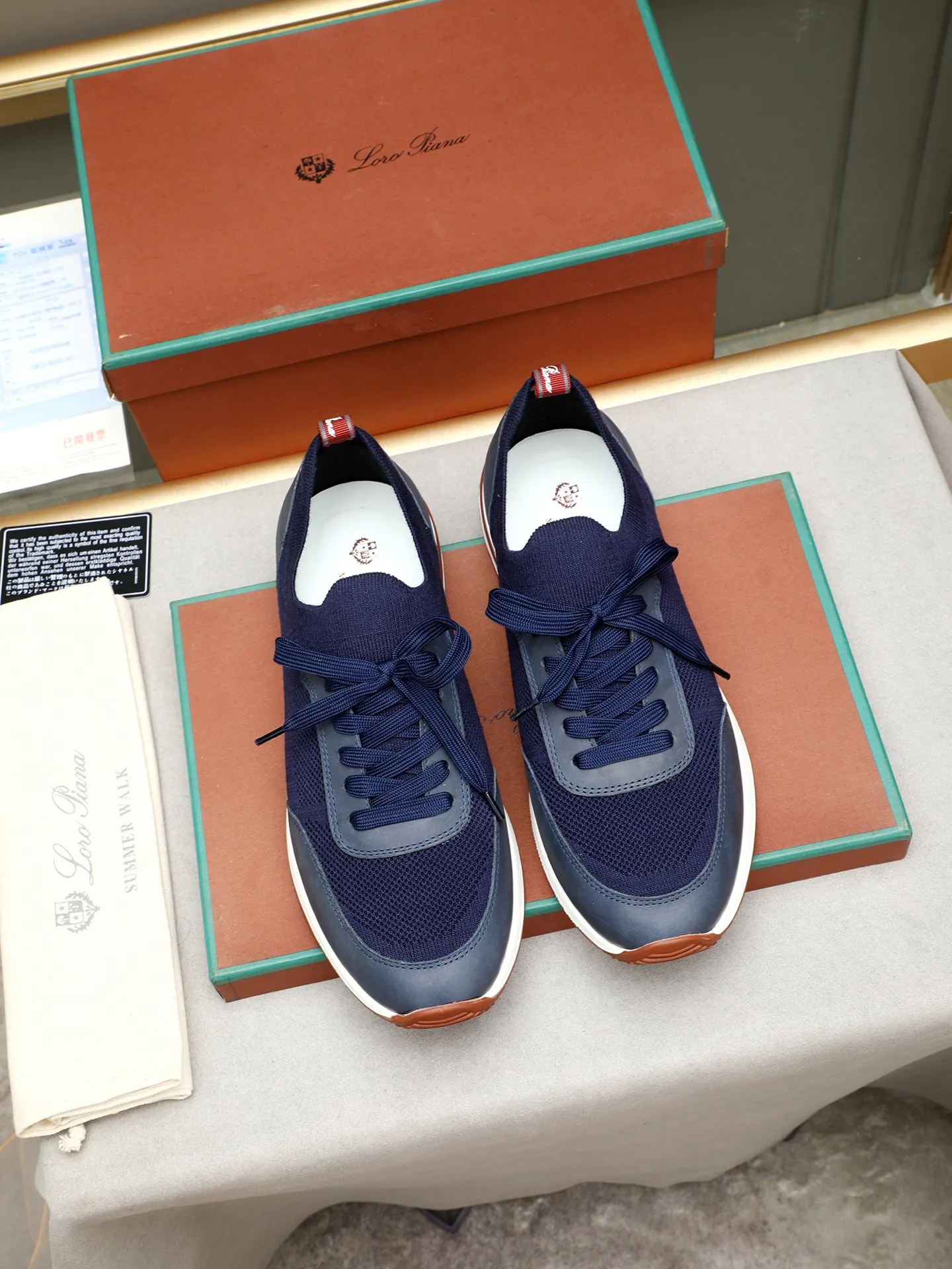 Men's shoes 💰420 LP new product on sale Loro Piana knitted sneakers | Made of Wish wool blended fabric | The upper is made of unique knitted fabrics